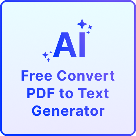 Free AI Convert PDF to Text Editor, Extract Text from PDF Online